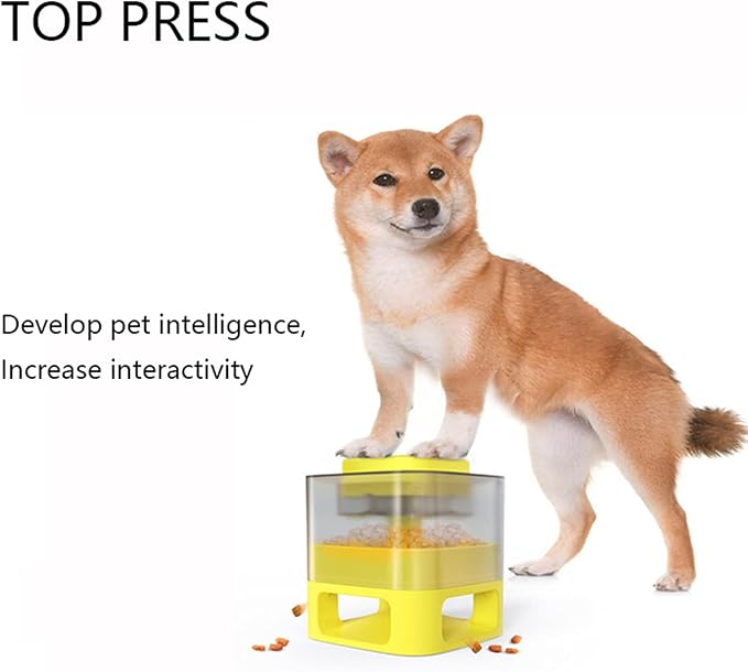 Dog Feeders,Top Press Dry Food Interactive Dog Puzzle Feeding, Dog Toys for IQ Training for Multiple Small Medium Larger Cats and Dogs