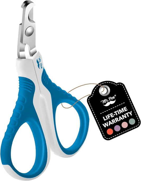 Mr. Pen Cat Nail Trimmer - Blue & White, Cat & Kitten Nail Clipper, Pet Claw Trimmer for Small Dogs