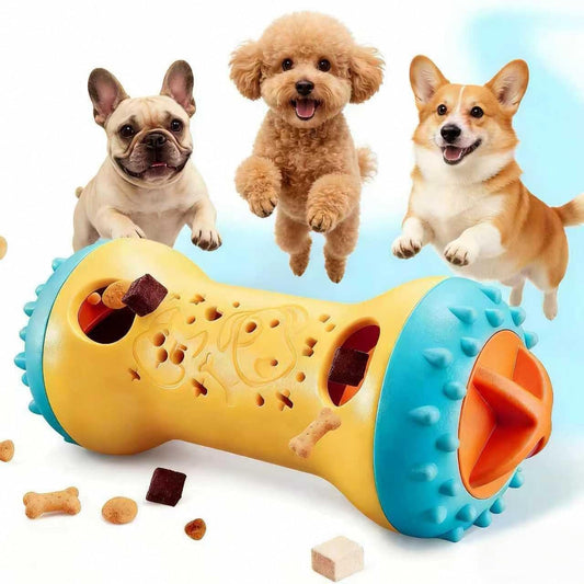 Interactive dog puzzle treat dispensing enrichment toy - image 1