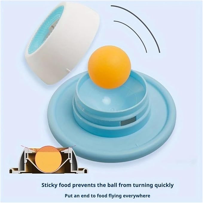 Sturdy Interactive Pet Lick Mat with Yogurt Licking Plate, Slow Feeder for Dogs & Cats - Dental Health & Mental Stimulation Toy(Yellow)