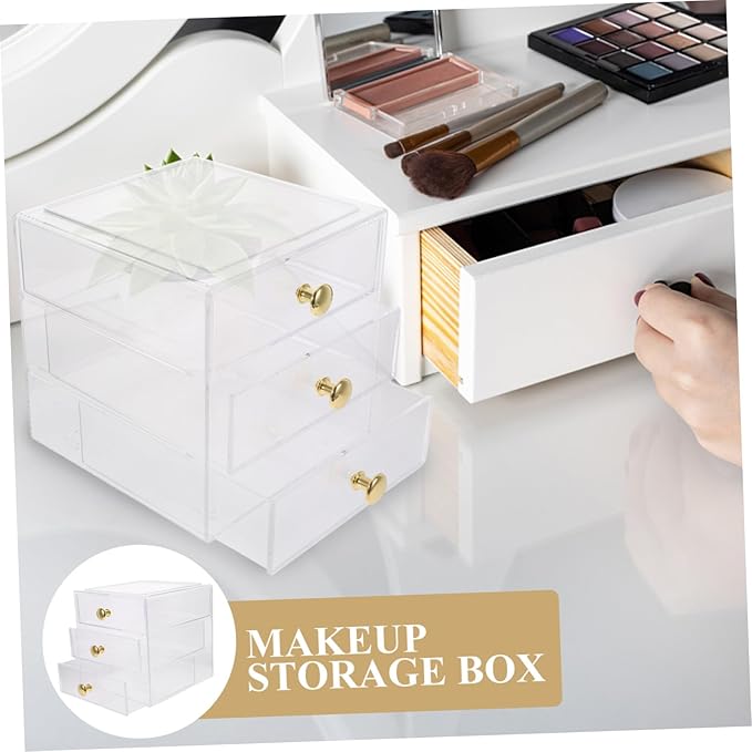 Storage Box Organizers for Makeup Desktop Office Home Drawer Organizers