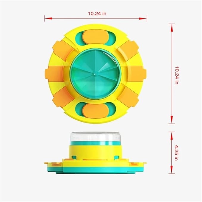 Dog Puzzle Toys Press Slow Feeder Interactive Enrichment Toys Pets Puppy IQ Trainning Treat Dispenser Food Leaker Bowl(Yellow)
