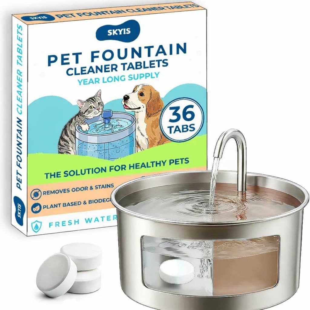 Skyis Pet Fountain Cleaner Tablets 36-Pack, Cat & Dog | Pet Essentials - Image 1