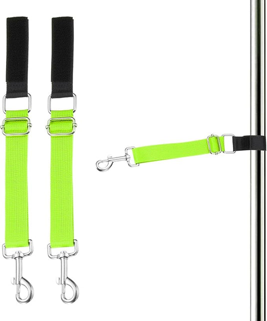 Dog Grooming Loop, Dog Grooming Harness Table Arm Accessories Adjustable Secure Stable Extender Bathing Restraint Leashes (Fluorescent Green, 2 Pcs), for Pet Bathing