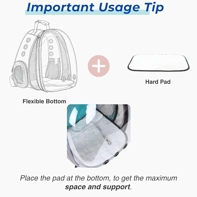 Expandable Bubble Cat Backpack — Dual-Side Expansion, Airline Approved, Up to 16lbs