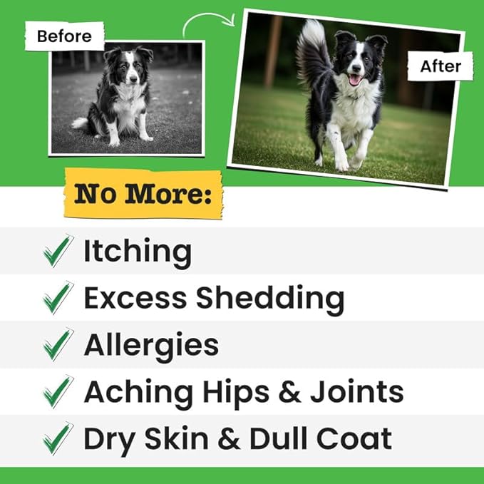 Fish Oil for Dogs & Cats - Natural Omega-3 - Skin & Coat Support - Liquid Food Supplement for Pets - Natural EPA + DHA Fatty Acids for Joint Function, Immune & Heart Health - 8 (fl oz) Pollock