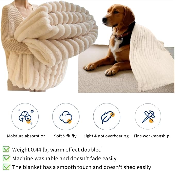 10 Pcs Surgery Recovery Kit for Dogs –Adjustable Dog Cone & Fluffy Dog Blanket (40''x60'') – Get Well Soon –Cleaning Wipes,Calming Toy, Bandages & Mesh Bag –Sympathy Gift for Pet (Blue-XL)