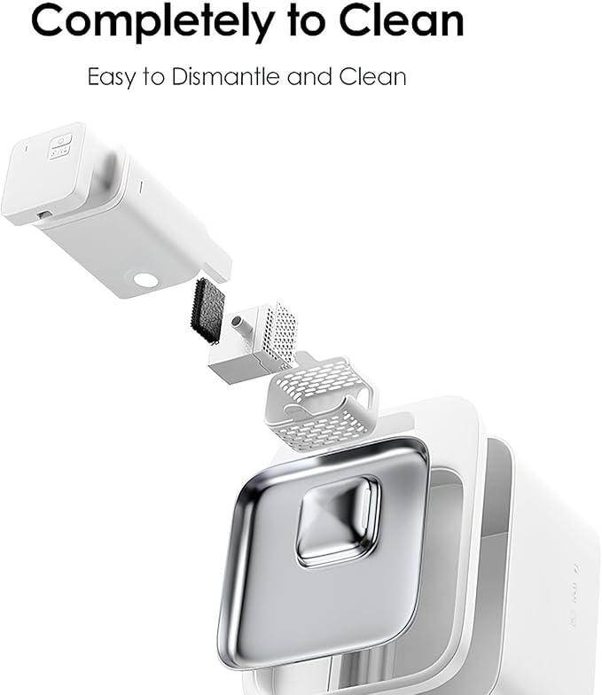 WiFi Cat Water Fountain with App Control 4L/135oz Cordless Stainless Steel Pet Fountain with 3 Washable Filters, 4 Modes & Motion Sensor, Ultra-Quiet BPA-Free Indoor Dog and Cat Dispenser