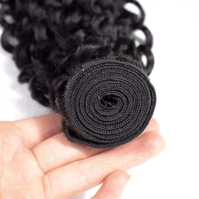 Selina Kinky Curly Brazilian Curly Hair Bundles Unprocessed Remy Hair Extensions Brazilian Virgin Human Hair 100 Gram/Bundle Natural Color (22Inch, Curly)