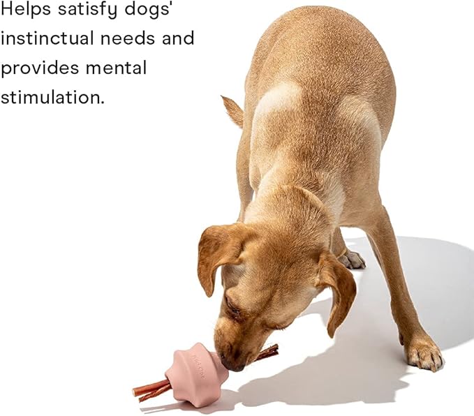Wild One Twist Toss Dog Toy 100% Natural Rubber, Fun to Chew, Durable for Average Chewers, Fetch Toy, Treat Dispensing Pink