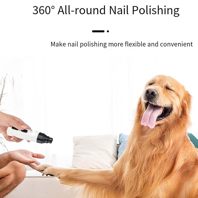2026 New Upgraded Silent Nail Grinder,Electric Dog Nail Trimmers,Ultra-Quiet Operation,Pain-Free Nail Trimmer,USB Rechargeable Silent Dog with LED Light, & 2 Speeds for All Breeds (1PCS,Normal)