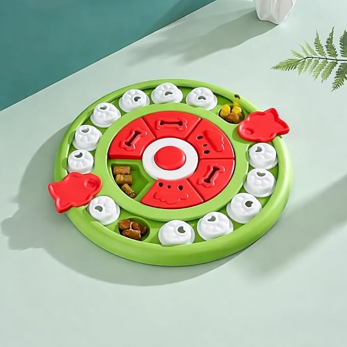 Interactive Dog Puzzle Toy – Treat Dispensing Slow Feeder Game for Mental Stimulation, Boredom Relief & Training, Non-Slip Food Puzzle Toy for Dogs