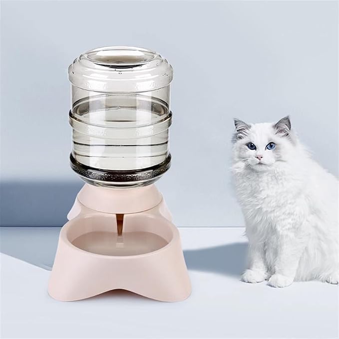 3.8L Automatic Pet Water Dispenser & Feeder for Cats and Dogs, Large Capacity, Non-Skid Base