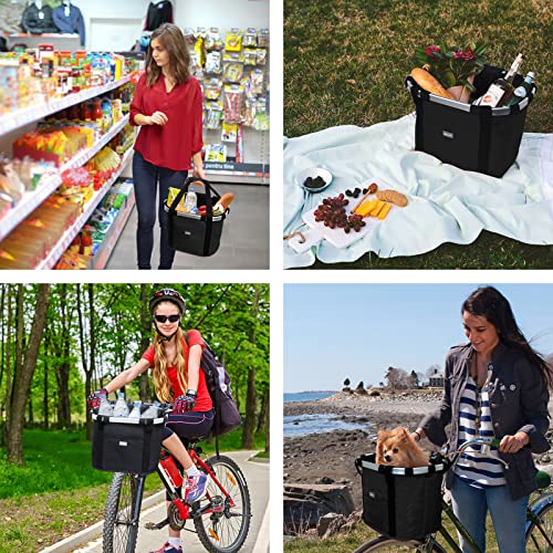 RAYMACE Bicycle Basket Dog Bike Handlebar Basket Fro | Pet Travel Esse - Image 4
