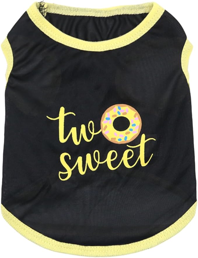 Small Dog T-Shirt for Girls, Breathable Lightweight Pet Summer Dogs Vest, Girl Puppy Clothes for Chihuahua Clothes