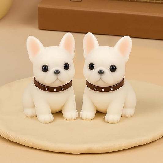 2pcs Pure White Taba Squishy Dog
