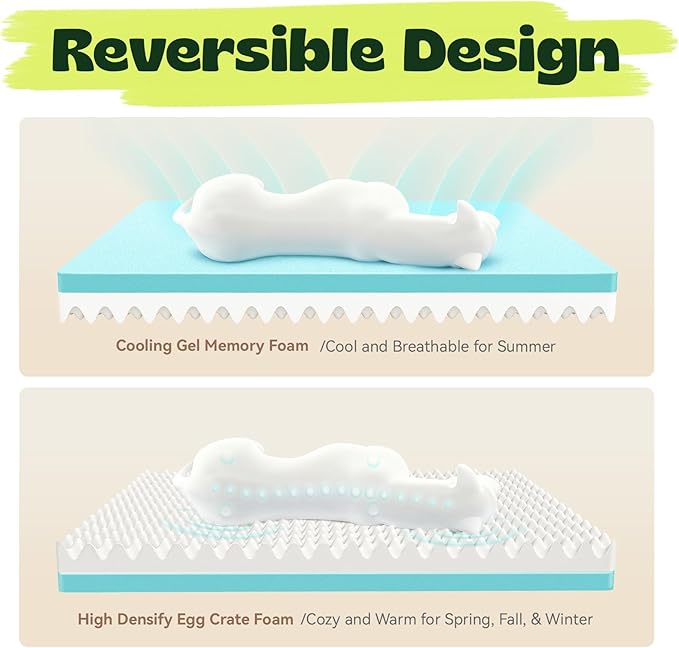 Orthopedic Dog Beds for Large Dogs with Cooling Gel Memory Foam & Egg-Crate Foam Waterproof,XLarge Couch Bed with Sides and Removable Washable Cover for Big Breed Senior Pets,Dark Grey