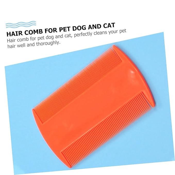 10pcs Double Side Fine Tooth Pet Combs for Dog and Cat Grooming, Massaging Hair Comb Set for Shedding Control and Fur Detangling in Mixed Colors, Suitable for Pet Care Random Color