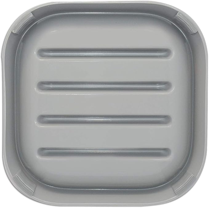 Healthy Slow Feeding Dog Bowl for French Bulldog -Slow Feeder Dog Bowl No Chocking Dog Cat Food Bowl with Striped Shape Pattern (Grey)