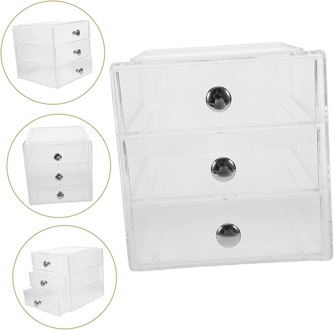 Organizer for Makeup Jewelry and Skin Care Stackable Storage Box Elegant Design for Home Office Use