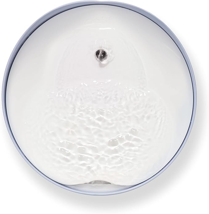 Catit PIXI Drinking Fountain – Cat Water Fountain with Triple Filter and Ergonomic Drinking Options, Blue