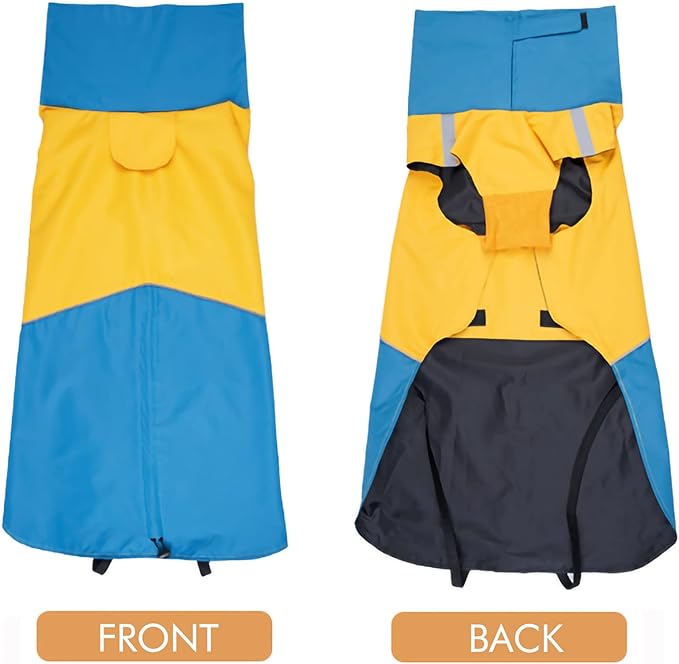 XXL Windproof Dog Winter Jackets - Waterproof Raincoats with Leash Hole, Cold Weather Coats for Dogs