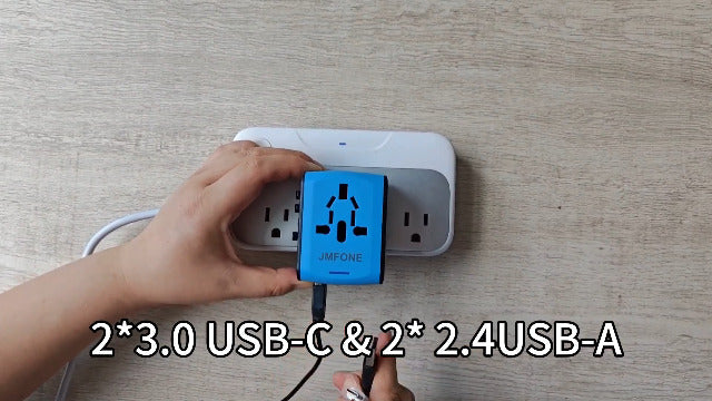 Universal Travel Adapter, 2 USB-C & 2 USB-A Ports, 2 - Image 8