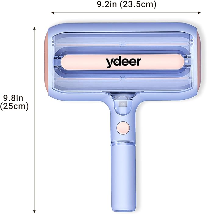 Pet Hair Remover,Pet Hair Removal Tool with Water Spray & Large Fur Bin, Dual Roller Reusable Lint Remover for Couch, Carpet, Clothes and Car Seats