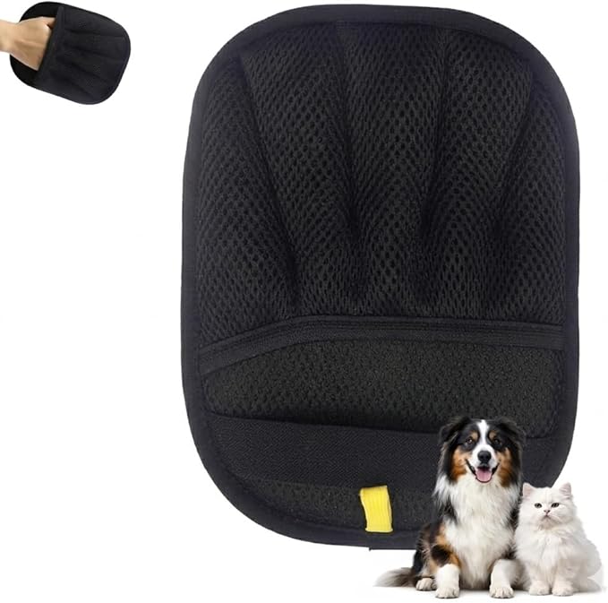 New Pet Hair Remover Glove for Dogs & Cats - Reusable Electrostatic Pet Hair Lint Brush Tool for Couch, Carpet, Car Seat - Gentle Deshedding & Efficient Cleaning (Five-Finger)