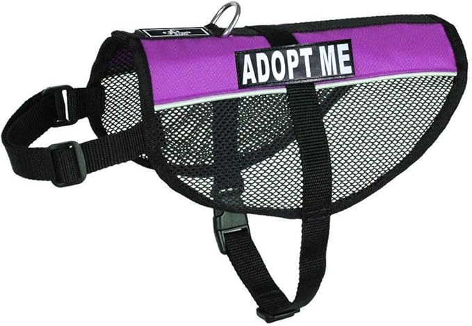 Adopt ME Service Dog mesh Vest Harness Cool Comfort Nylon for Dogs Small Medium Large Purchase Comes with 2 Reflective Adopt ME Patches. Please Measure Your Dog Before Ordering