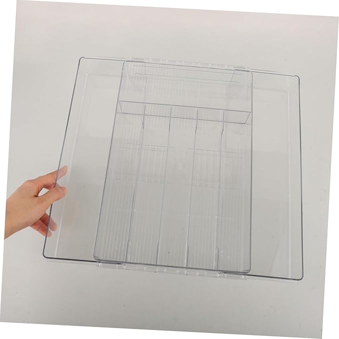 Cabilock Organizer Expandable Cutlery Drawer Organizer Acrylic Serving Utensils Case for Kitchen