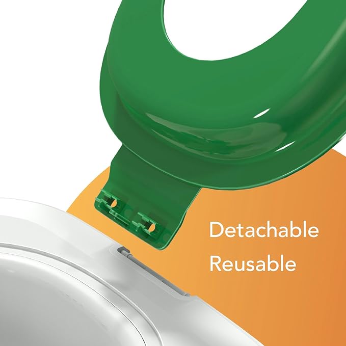 Cat Toilet Training Kit, Reusable Cat Toilet Trainer Urinal Removable Pet Toilet Training System, Professional Cat Urinal Seat Trainer for Home Pet Shop (Green)