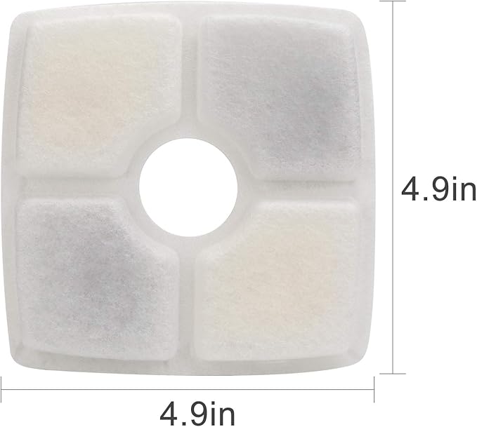 Wonder Creature Cat Water Fountain with 4 Carbon Filters and 2 Sponge Foam Filters