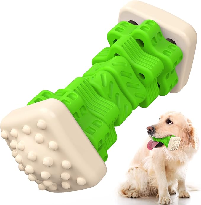 RUXAN Chew Toys for Dogs, Dog Toys Chewers, Chew Toys for Dogs, Tough Interactive Dog Toy, Dog Toys to Keep Them Busy (Green)