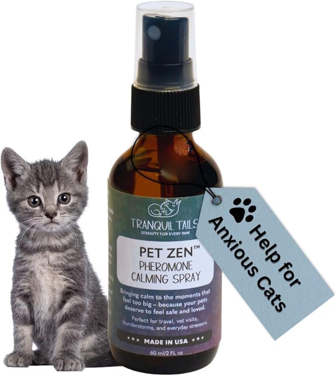 Pet Zen Pheromone Calming Spray for Cats, 2 oz
