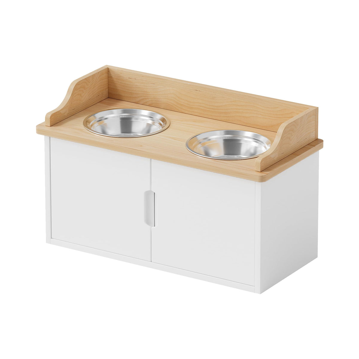 Elevated Dog Bowls with Storage, Dog Food Storage and Feeder - Image 1