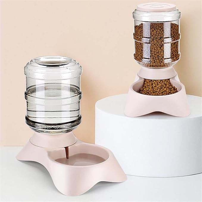 3.8L Automatic Pet Water Dispenser & Feeder for Cats and Dogs, Large Capacity, Non-Skid Base