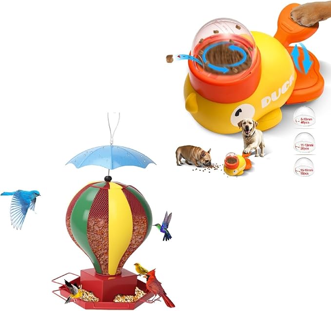 Cat Treat Dispenser Toy & Bird Feeder for Outdoors Gift Idea for Festives or Birthday