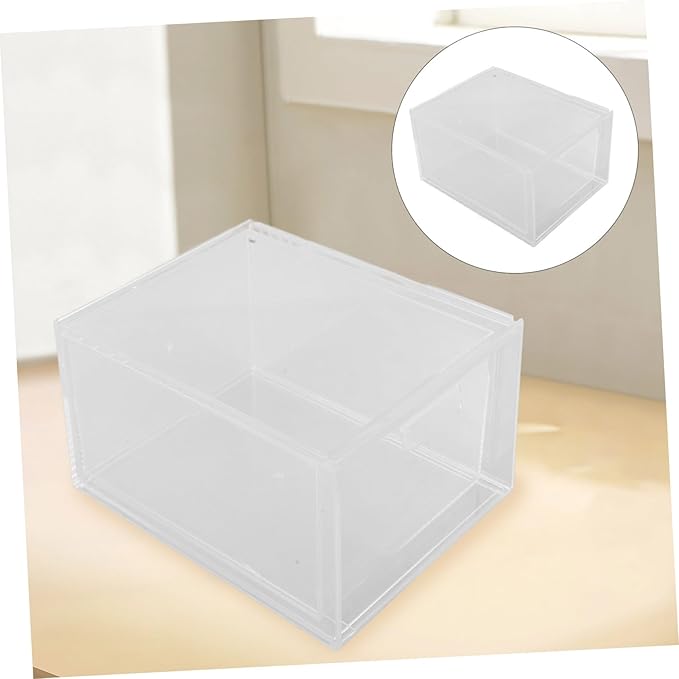 3pcs Stackable Acrylic Makeup Organizer Storage Bin for Vanity Bathroom and Desk Use Dustproof Design for Easy Access to Cosmetics and Jewelry