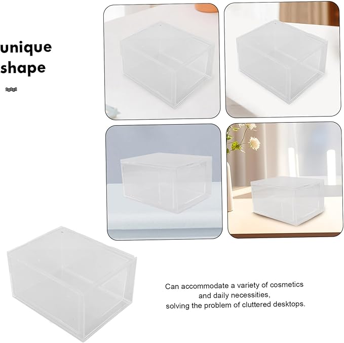 3pcs Stackable Storage Organizer Bins Drawer Style Containers for Makeup Jewelry and for Use