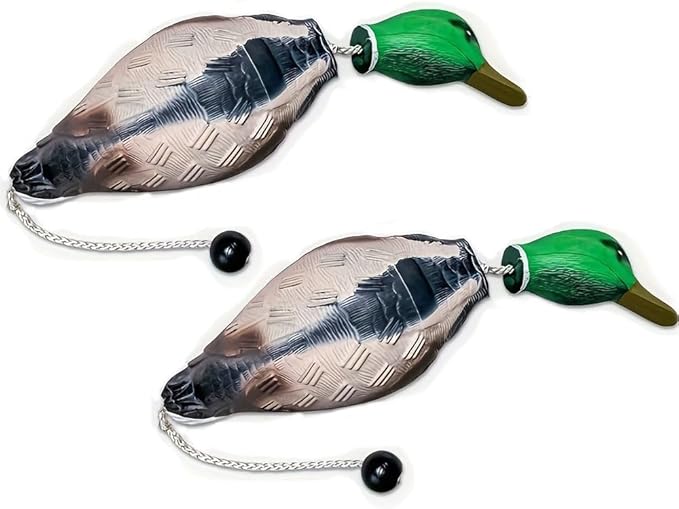 2 Pcs Foam Duck Dummy Bumper - Retriever Hunting Dog Training Toys for Waterfowl Recognition & Retrieval, Duck Decoys - Durable Puppy Dog Trainer