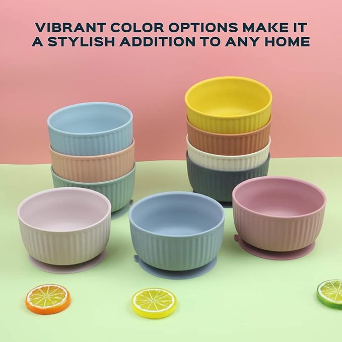 Cat Bowls with Suction Cup 13 Oz — Elevated Silicone Pet Dish with Non-Slip Bottom for Dry Food, Wet Food and Water (Soft Pink)