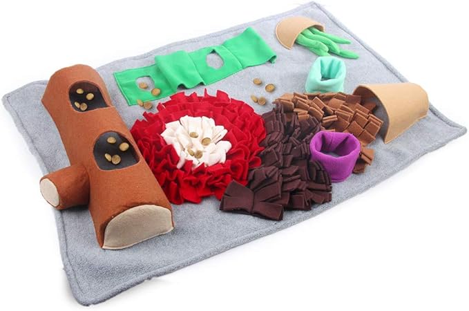 ALL FOR PAWS Dog Slow Feeders Pet Snuffle Mat for Dogs, Interactive Feed Game for Boredom, Dog Treat Dispenser Indoor Outdoor Stress Relief