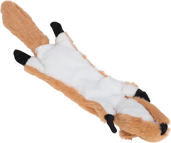 Soft Plush Squeaky Dog Chew Toy, Anxiety Relief, Teeth Cleaning, Interactive Pet Toy for Dogs, Cute Animal Design, Sturdy, Stress Relief (Light Brown)