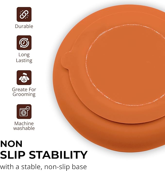 Slow Feeder Dog Bowls, Dishwasher Safe, Non-Slip Base, BPA-Free Slow Eating Dog Bowl (Terra Cotta, 1-Pack)