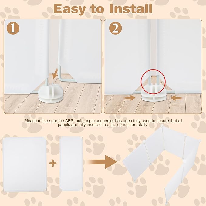 FHTONGE 2 Pack Cat Litter Box Enclosure Splash Guard, Extra Large Pee Shields for Low Sided Box Wall Protector, Spill Proof Privacy Screen for Open Top Pan