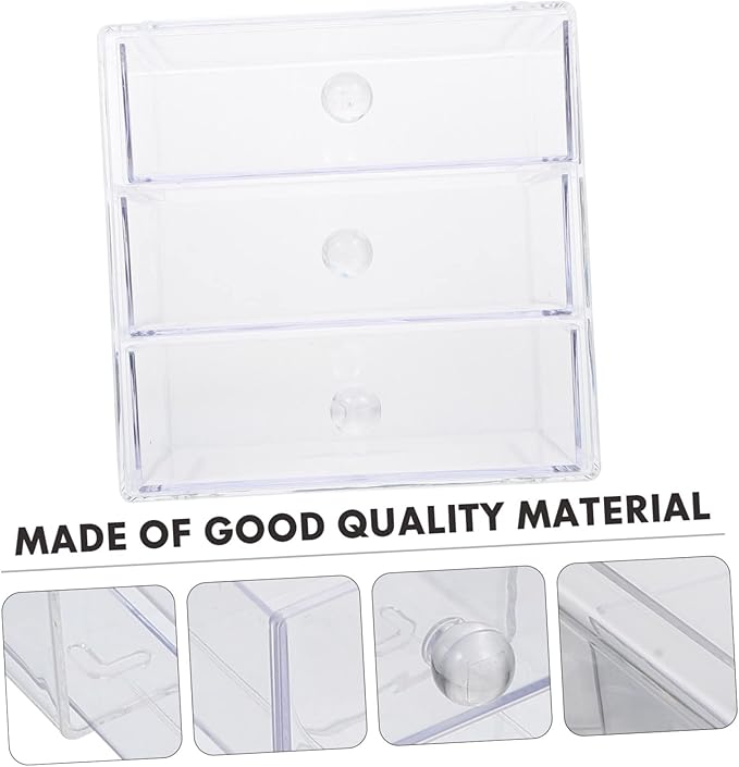 Multi-layer Acrylic Drawer Makeup Organizer Box Cosmetics Storage Holder for Desktop for Home Skin Care Products