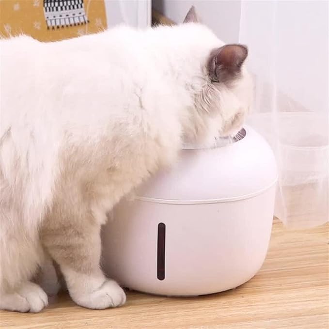 2.5L Automatic Pet Water Fountain, Multi-Stage Filtration & Low Water Reminder for Cats & Dogs (Blue)