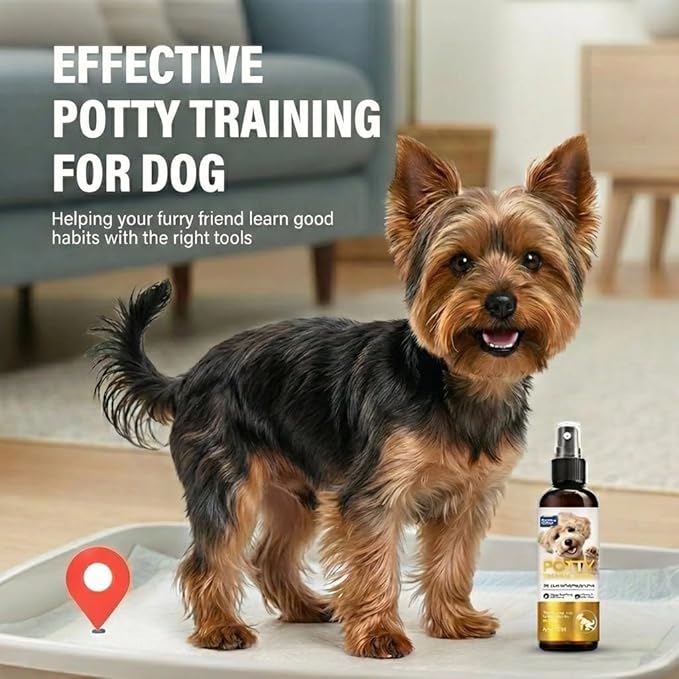 Potty Training Spray for Dogs, Advanced Dog Spray for Indoor Housebreaking, Dog Pee Spray with Pheromone Attractant, Effective Potty Training Aid for Puppies & Adult Canines, 120ml