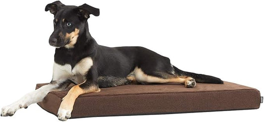 Barkbox Orthopedic Dog Bed with Memory Foam, Premium Comfort for Dogs and Puppies, Dog Bed for Joint Relief and Restful Sleep, Durable and Easy to Clean - Espresso, Medium